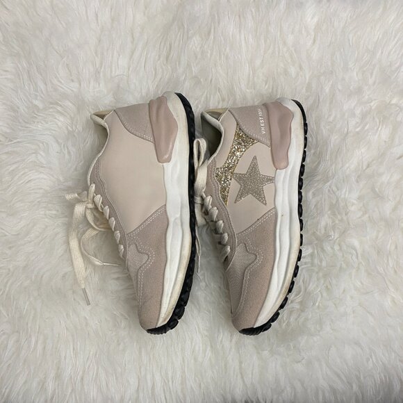 Vintage Havana Women Shoes Run Nude Glitter Sneaker Size 7 - Picture 2 of 8